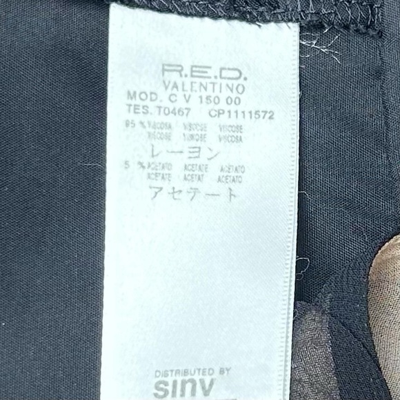 RED VALENTINO Women’s Black Sheath Dress Size 4 - Picture 14 of 15